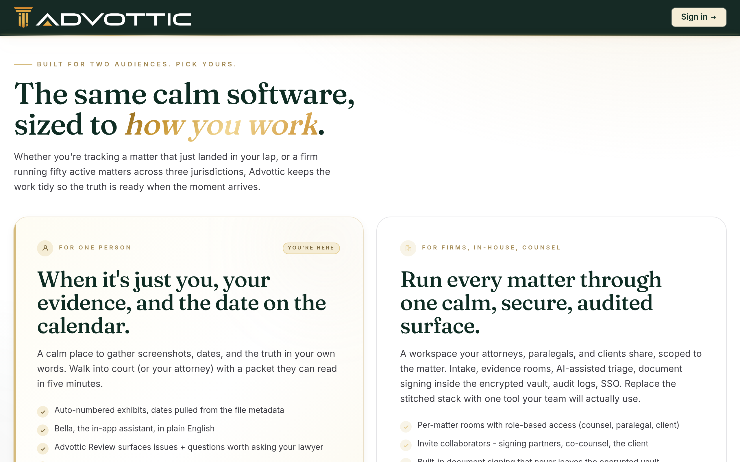 Advottic, preview